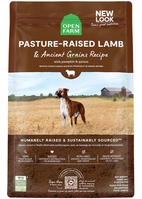 Open Farm | Pasture Raised Lamb & Ancient Grains | Dry Dog Food Near Me Toronto | ARMOR THE POOCH