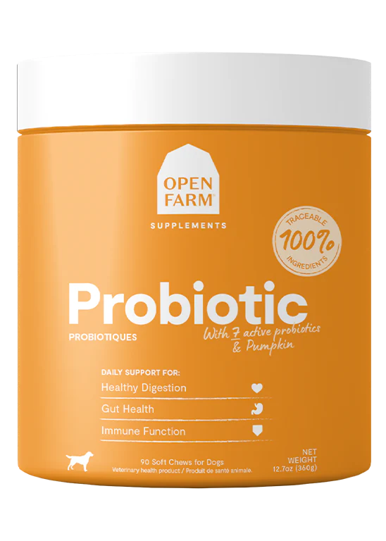 Open Farm | Probiotic Supplement Chews | Supplement for Dogs | ARMOR THE POOCH