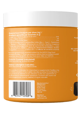 Open Farm | Probiotic Supplement Chews | Supplement for Dogs | ARMOR THE POOCH