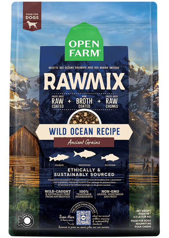 Open Farm | Wild Ocean Ancient Grain RawMix | Dry Dog Food Near Me Toronto | ARMOR THE POOCH