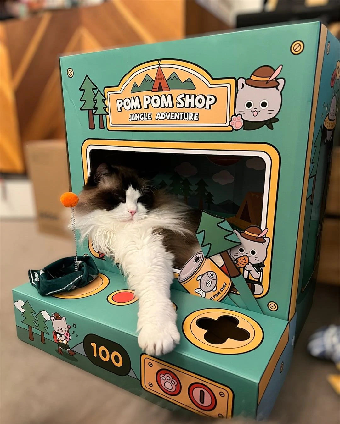 POM POM SHOP - Cat Scratcher - Forest Video Arcade