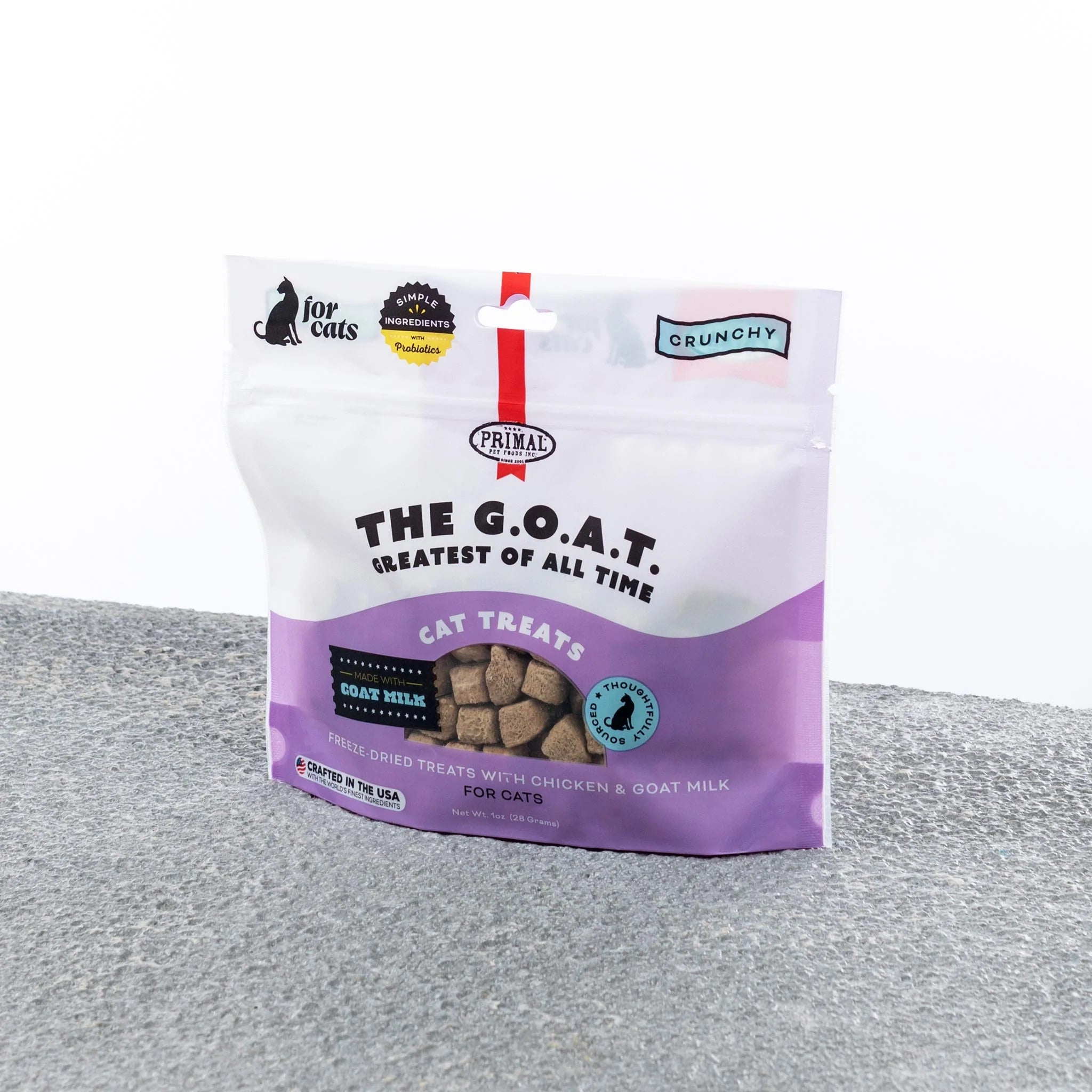 Primal | Freeze-Dried Treat | The G.O.A.T Chicken & Goat Milk Cat Treats | ARMOR THE POOCH