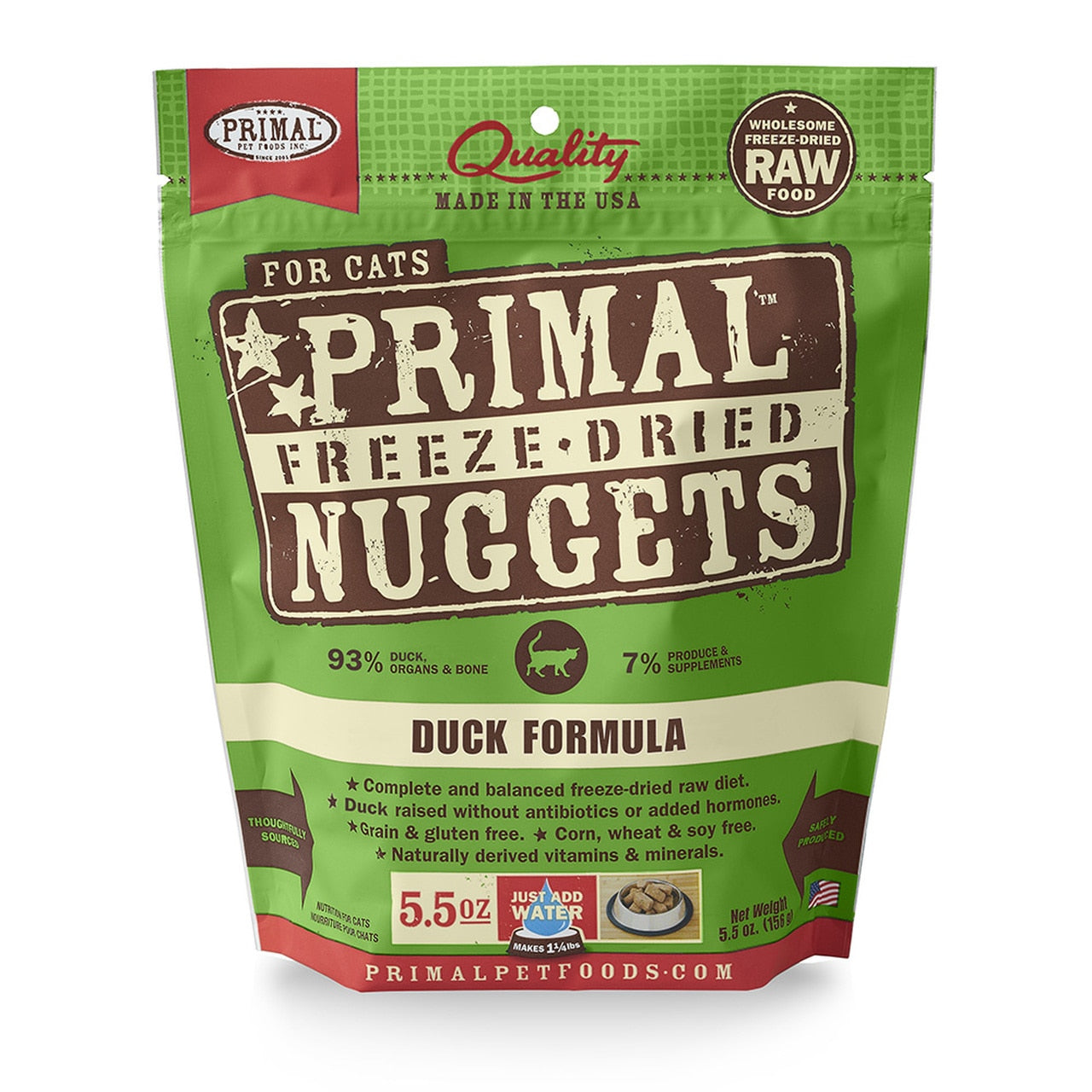 Primal - Freeze Dried Nuggets - Duck Formula (Cat Food)