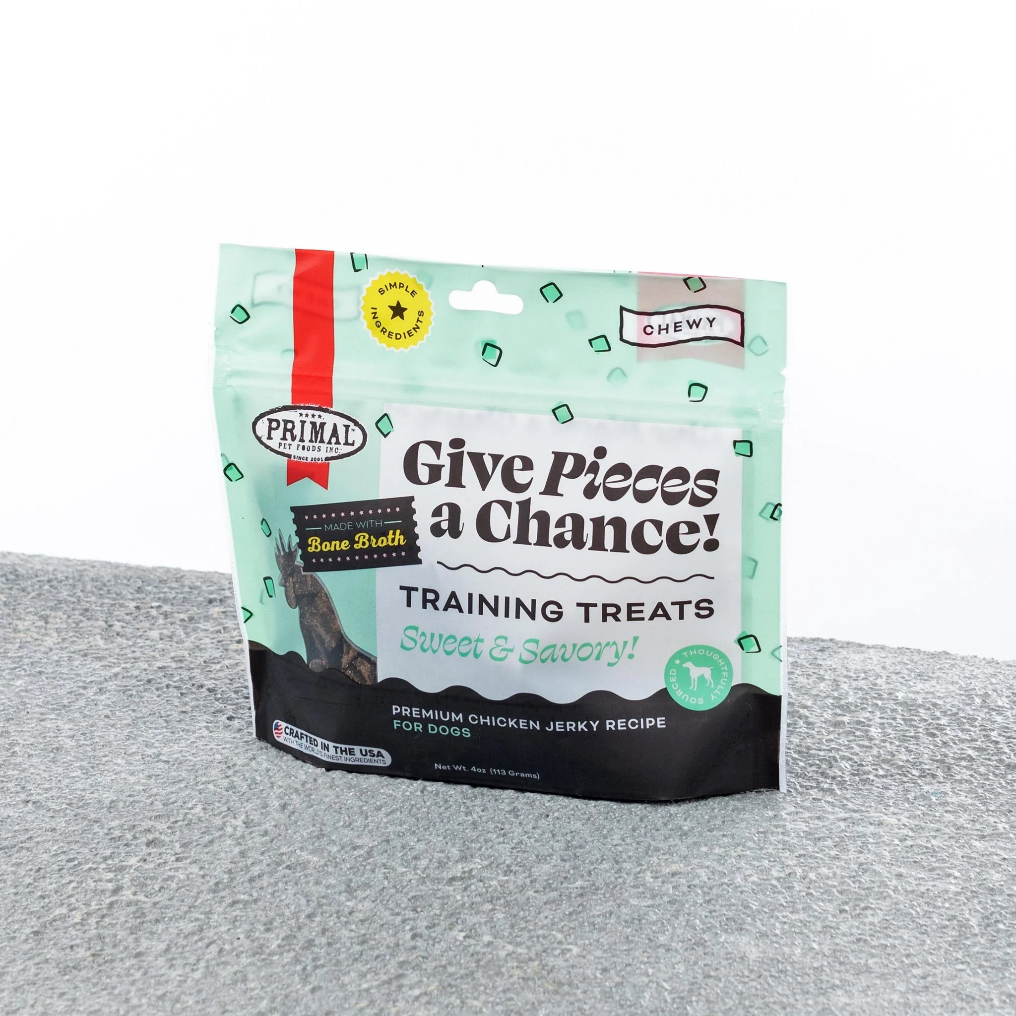 Primal - Jerky Treats - Chicken Give Pieces A Chance (For Dogs)