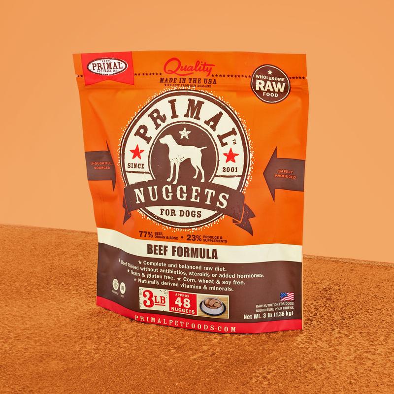 Primal - Raw Beef Nuggets - Frozen Product
