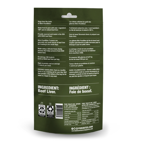 Purebites - Beef Liver Freeze Dried Mini Dog Treats