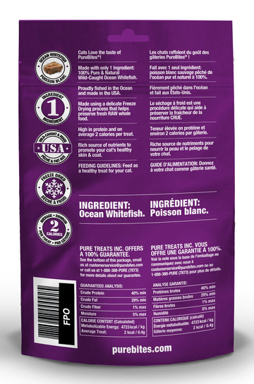 Purebites - Ocean Whitefish Freeze Dried Cat Treats