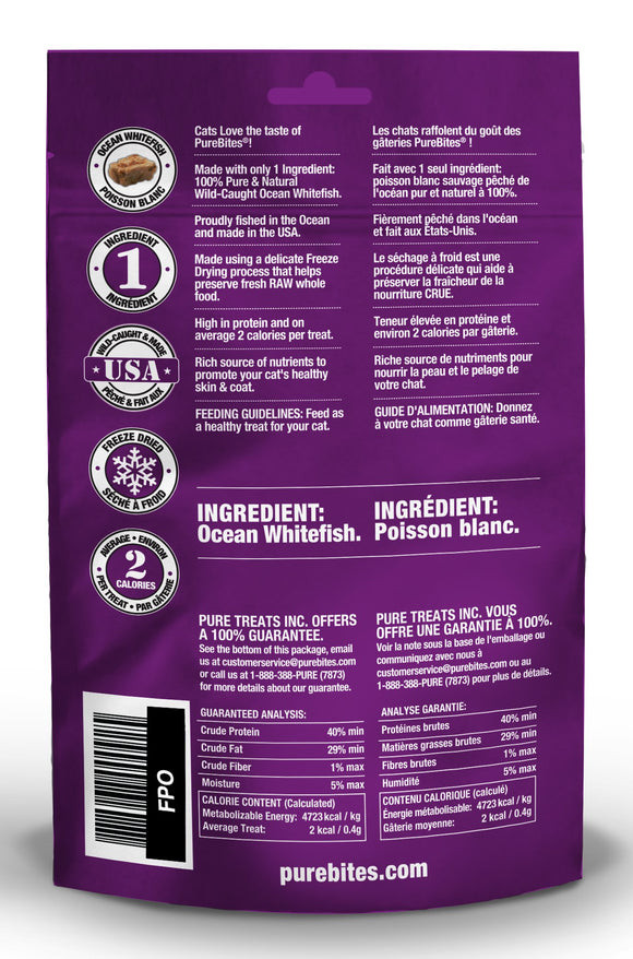 Purebites - Ocean Whitefish Freeze Dried Cat Treats
