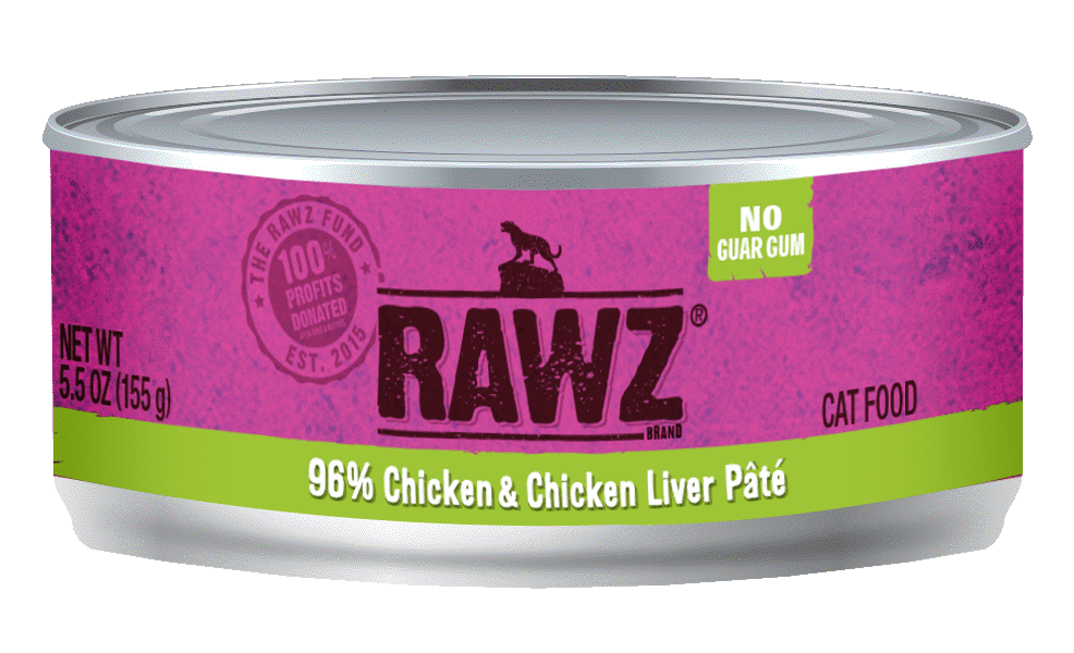 RAWZ - 96% Chicken & Chicken Liver Pate - Cat Food