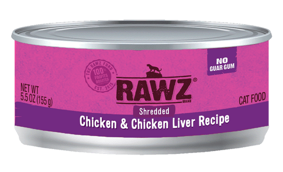 RAWZ - 96% Chicken & Chicken Liver Recipe (Wet Cat Food) - Cat Food