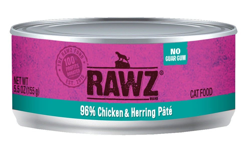 RAWZ - 96% Chicken & Herring Pate (Wet Cat Food) - ARMOR THE POOCH