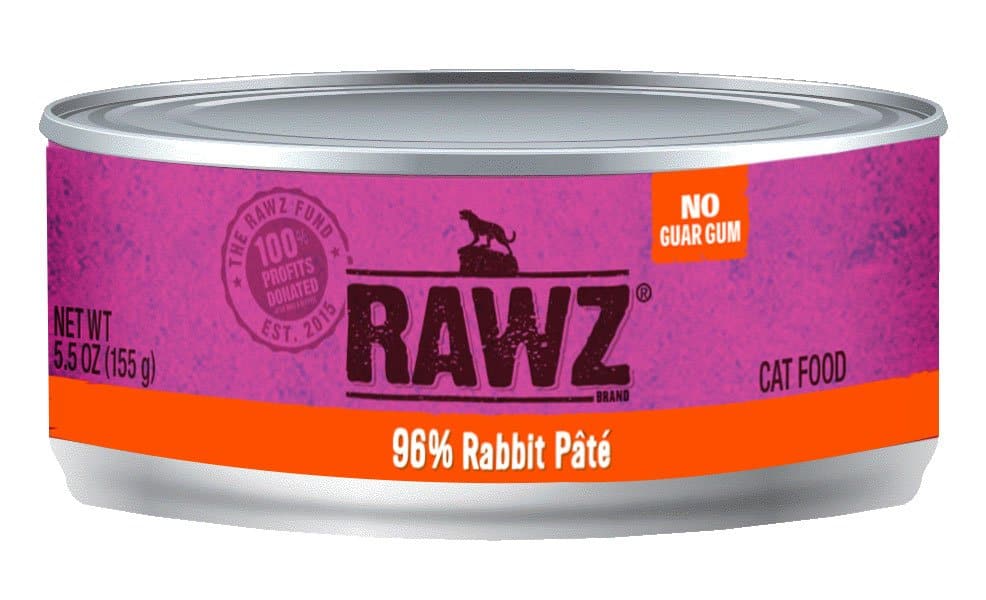 RAWZ - 96% Rabbit Pate - Wet Cat Food - ARMOR THE POOCH