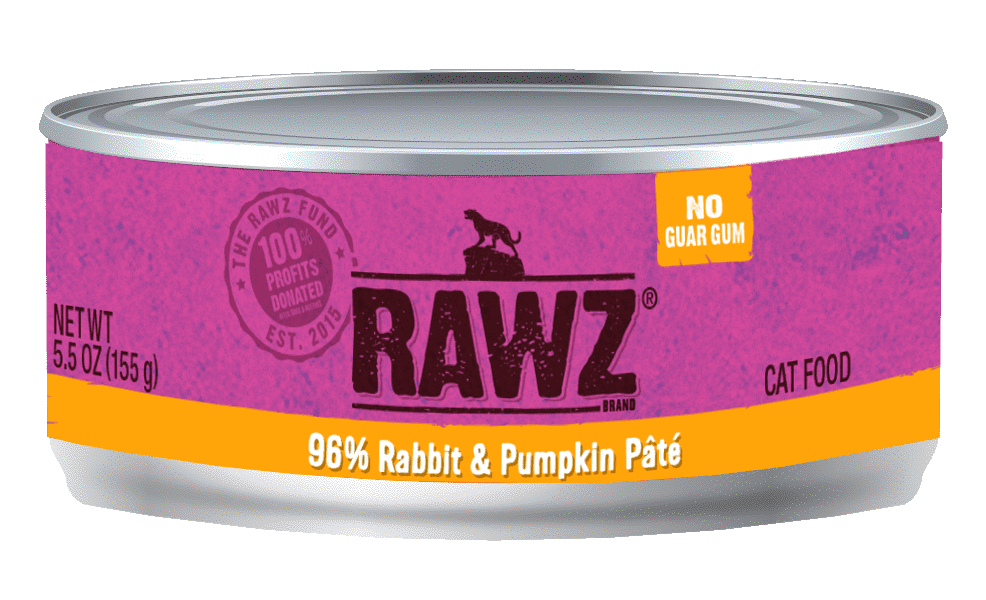 RAWZ - 96% Rabbit & Pumpkin Pate - Wet Cat Food - ARMOR THE POOCH
