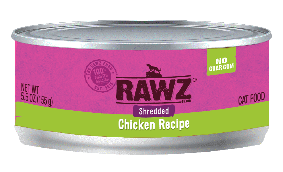 RAWZ - 96% Shredded Chicken Recipe (Wet Cat Food) - Online Pet Store