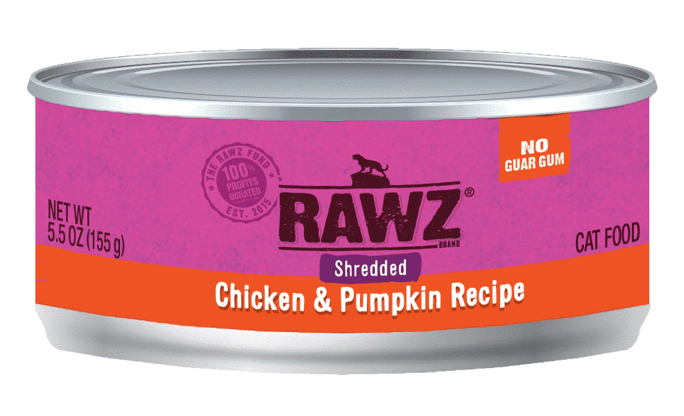 RAWZ - 96% Shredded Chicken & Pumpkin Recipe (Wet Cat Food) - ARMOR THE POOCH