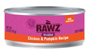 RAWZ - 96% Shredded Chicken & Pumpkin Recipe (Wet Cat Food) - ARMOR THE POOCH