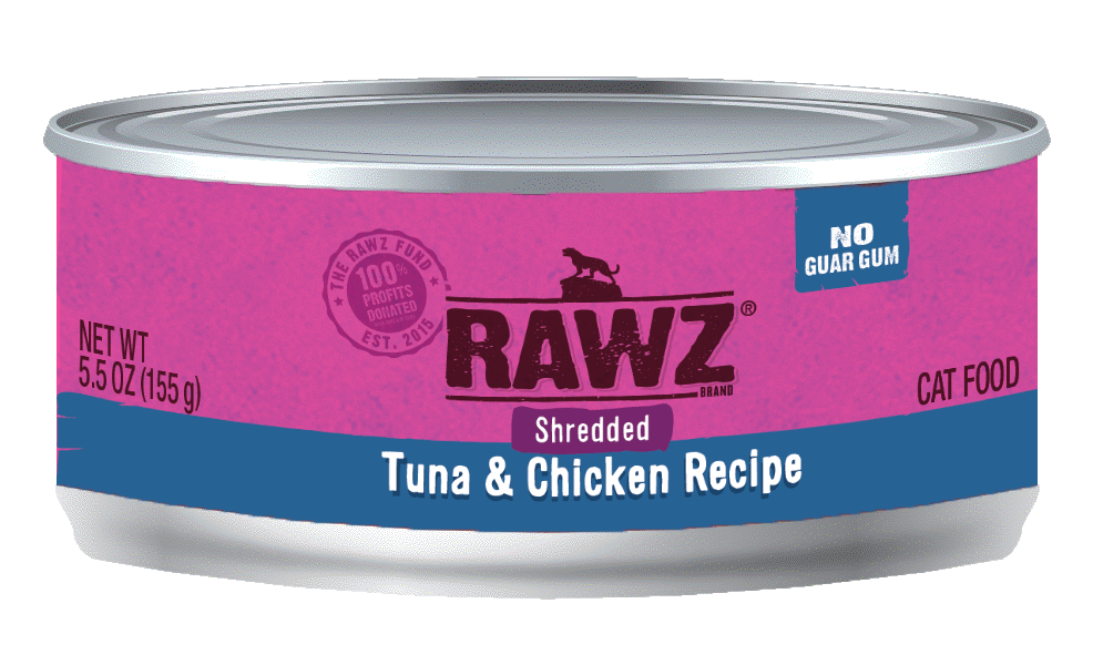 RAWZ - 96% Shredded Tuna & Chicken Recipe (Wet Cat Food) - Pet Store Toronto