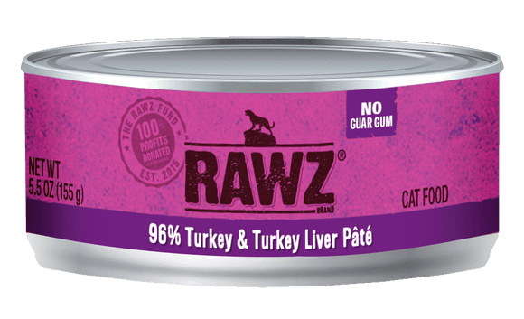 RAWZ - 96% Turkey & Turkey Liver Pate (Wet Cat Food) - cat food