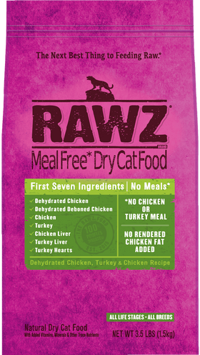 RAWZ | Dehydrated Chicken, Turkey & Chicken | Dry Cat Food Toronto