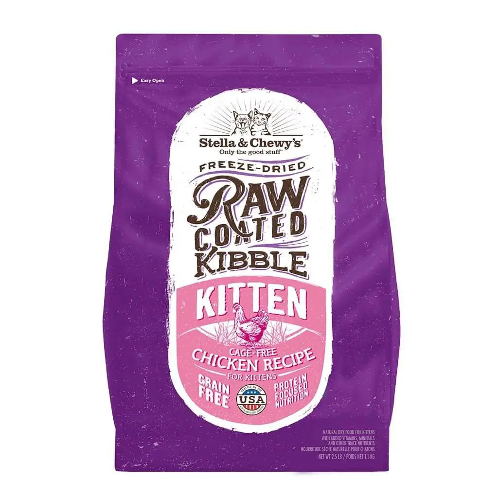 Raw Coated Kibble Kitten Cage-Free Chicken Recipe for Kittens