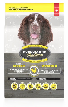 Oven-Baked Tradition - Semi-Moist Food For All Breed Adult Dogs - Chicken