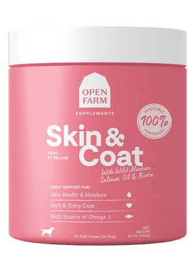 Open Farm | Skin & Coat Supplement Chews for Dogs | ARMOR THE POOCH