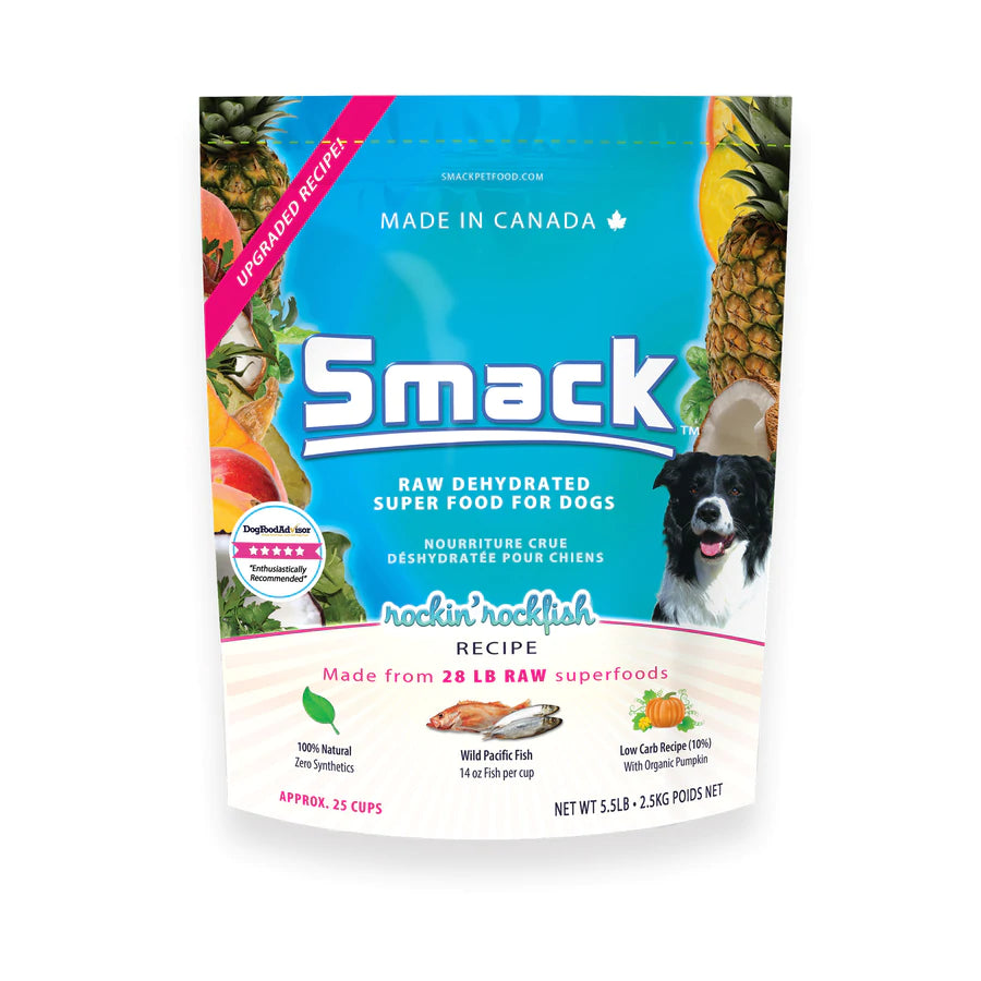 Smack -  Raw Dehydrated - Rockin' Rockfish (Dog Food) - Pet store Toronto