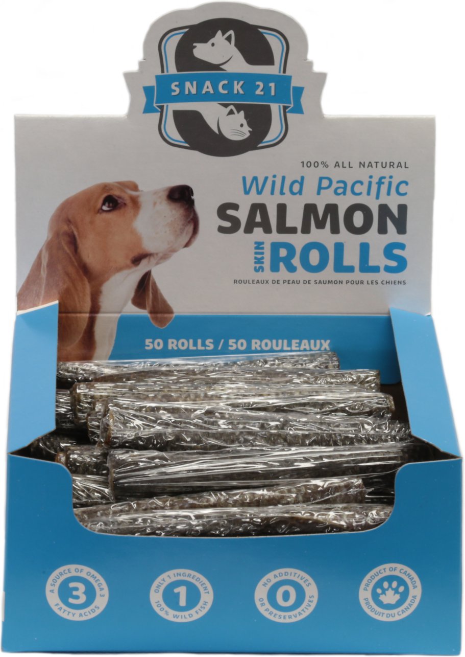 Snack21 - Salmon Skin Rolls (For Dogs)