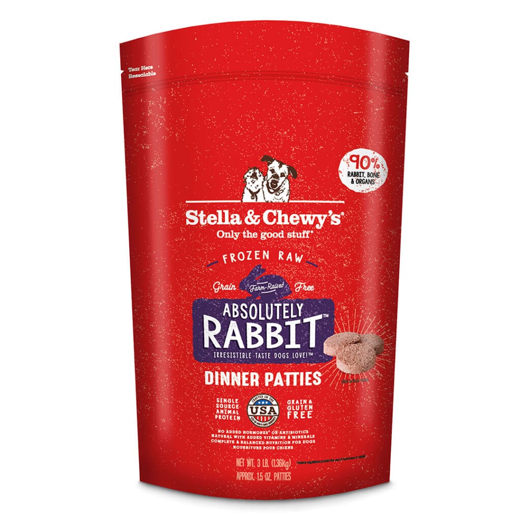 Stella Chewy s Absolutely Rabbit Frozen Raw Dinner Patties