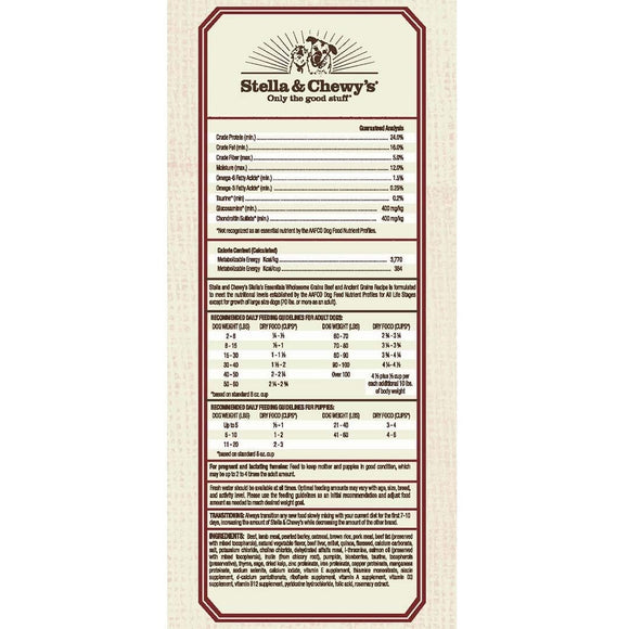 Stella & Chewy's - Cage-Free Beef & Ancient Grains Recipe (Dry Dog Food)
