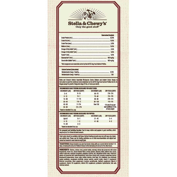 Stella & Chewy's - Cage-Free Chicken & Ancient Grains Recipe (Dry Dog Food)