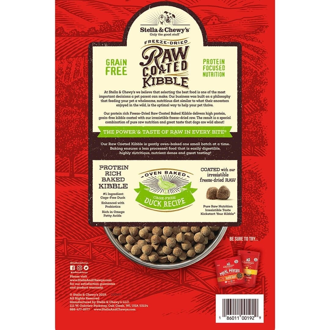 Stella & Chewy's - Cage-Free Duck Raw Coated Kibble (Dry Dog Food)