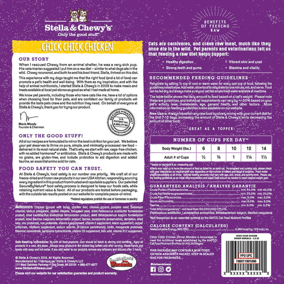 Stella & Chewy's - Chick Chick Chicken Dinner Morsels Freeze-Cat Food Toronto