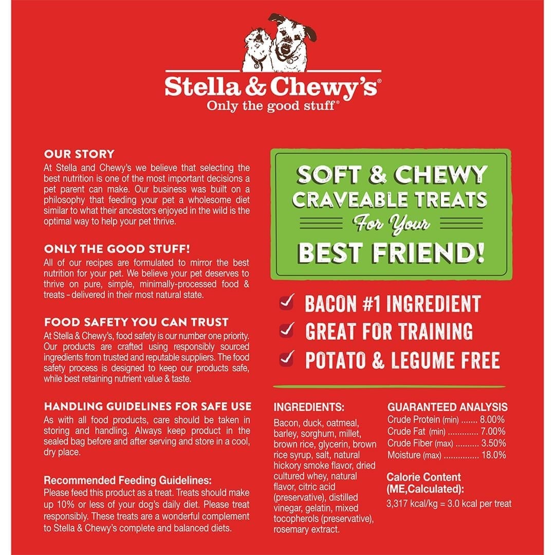 Stella & Chewy's -  Crav'N Bac'N Bites Bacon & Duck Recipe (Dog Treats)