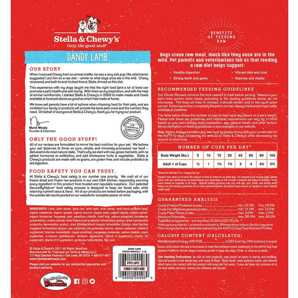 Stella & Chewy's - Dandy Lamb Frozen Raw Dinner Morsels (For Dogs) - Frozen Product