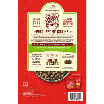 Stella & Chewy's - Duck Recipe with Pumpkin & Quinoa Raw Coated Kibble Wholesome Grains(Dry Dog Food)