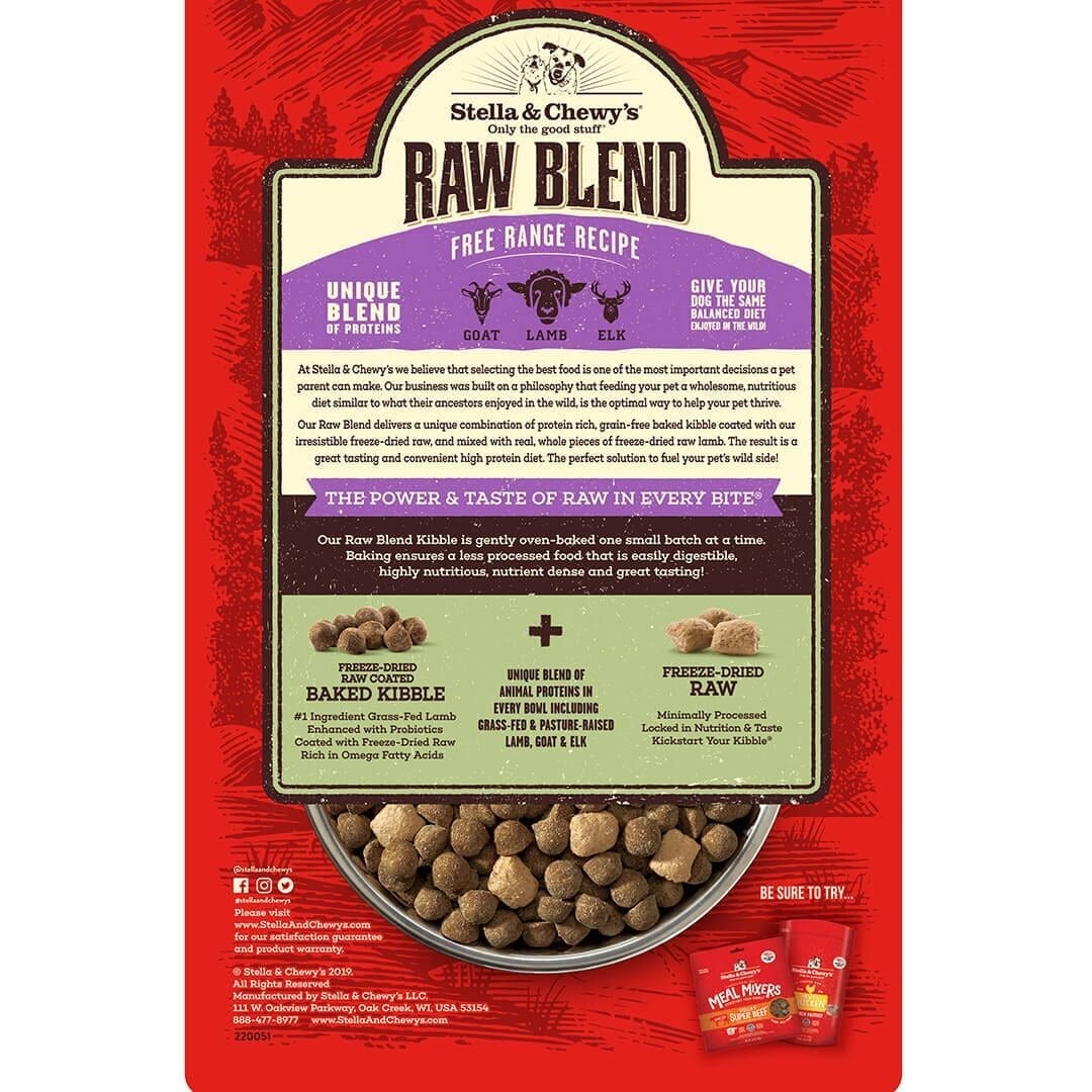 Stella & Chewy's - Free Range Raw Blend Kibble (For Dogs)