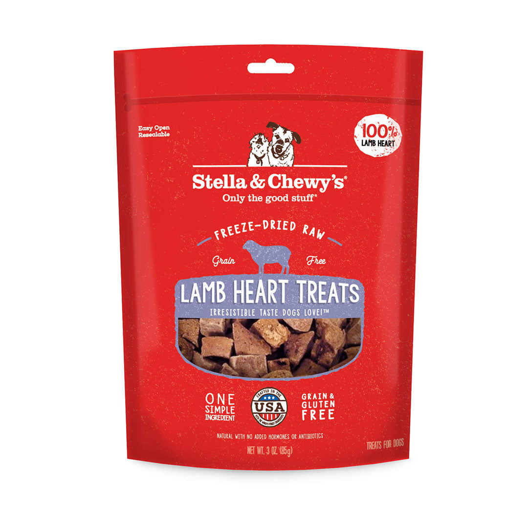 Stella & Chewy's -  Lamb Heart Freeze-Dried Raw (Dog Treats)