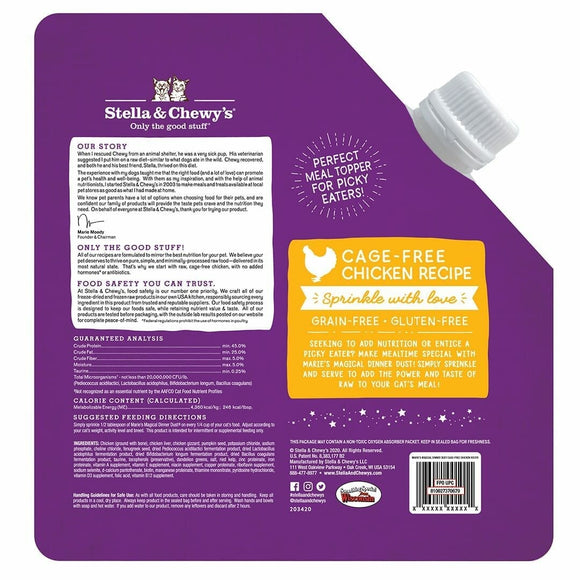 Stella & Chewy's - Marie’s Magical Dinner Dust Cage-Free Chicken (Cat Food)