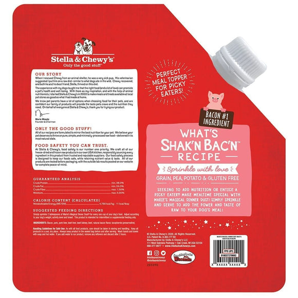 Stella & Chewy's -  Marie's Magical Dinner Dust What's Shak'N Bac'N Food Topper (For Dogs)
