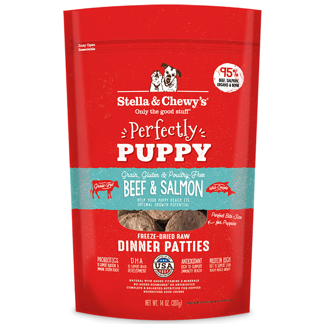 Stella & Chewy's - Perfectly Puppy Beef & Salmon Dinner Patties Freeze-Dried Raw Dog Food (Puppy)-1