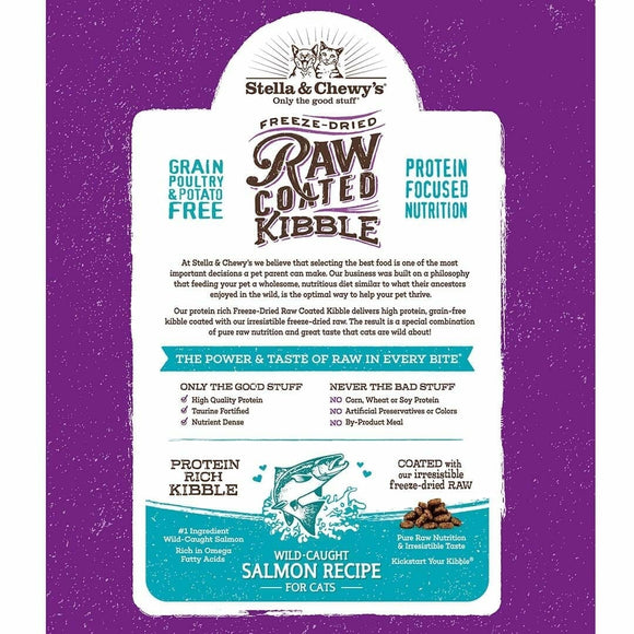 Stella & Chewy's - Raw Coated Kibble Wild-Caught Salmon Recipe (Dry Cat Food)