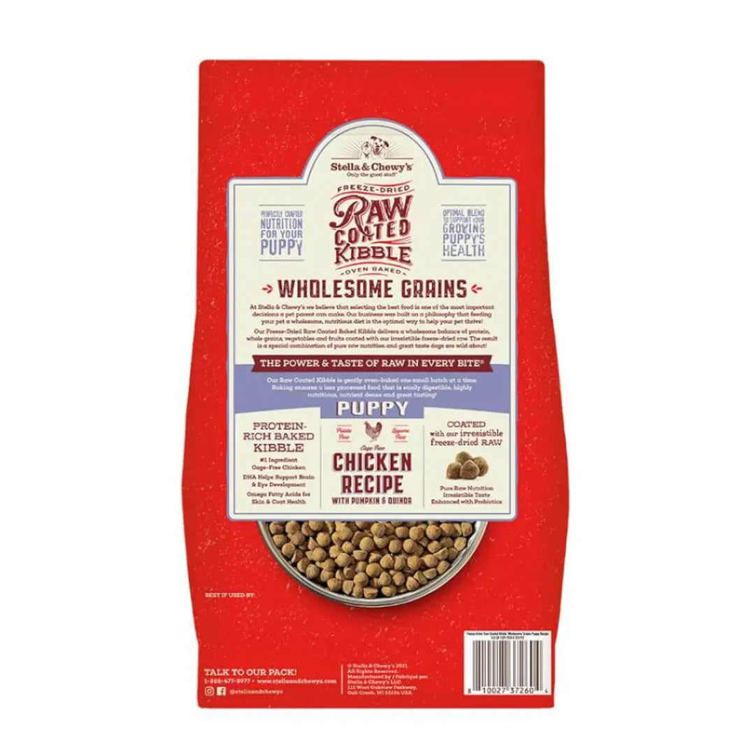 Stella Chewy's Raw Coated Puppy Food With Wholesome Grains