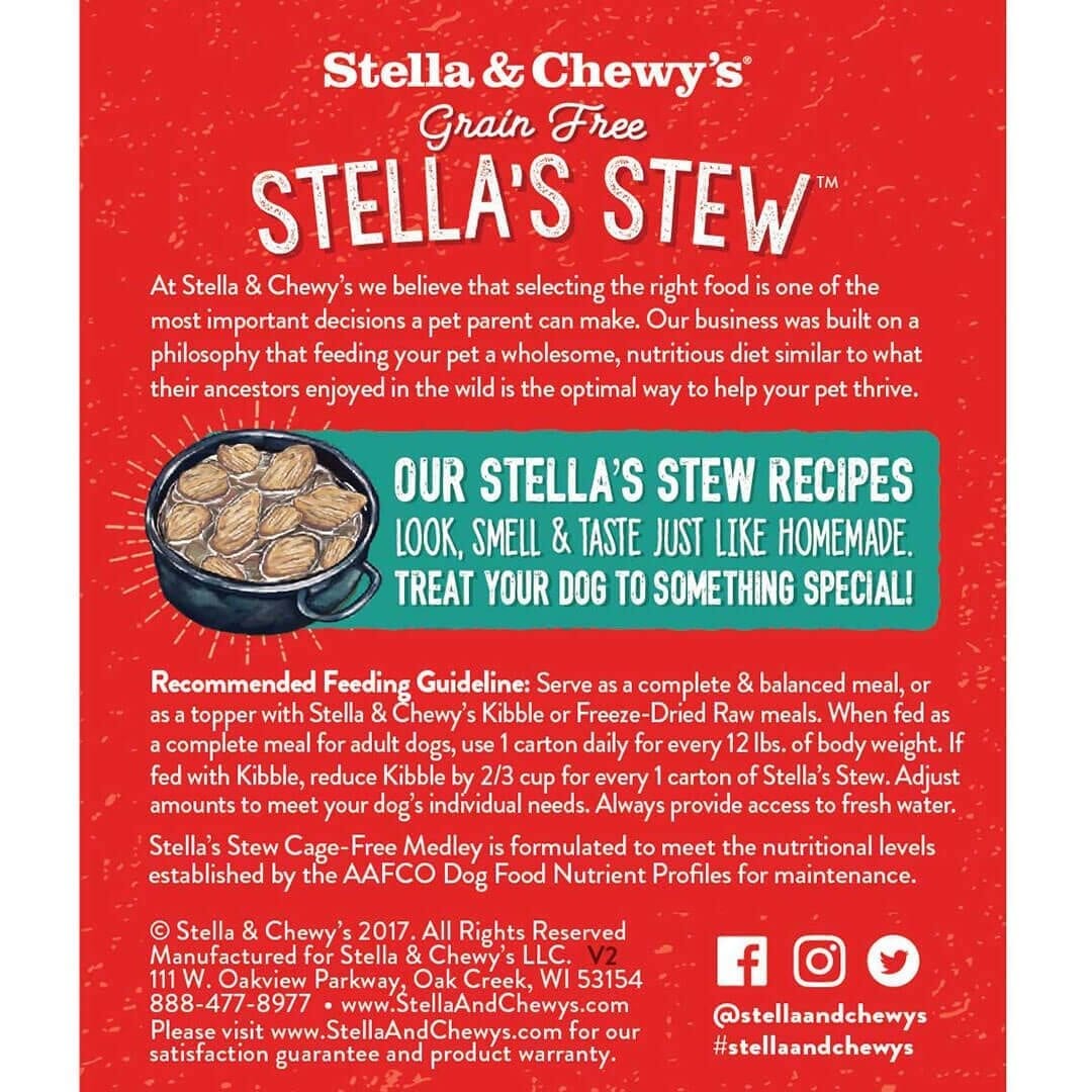 Stella & Chewy's - Stella's Stew Cage Free Medley Recipe (Wet Dog Food)