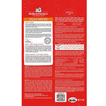 Stella & Chewy's - Stella's Super Beef Frozen Raw Dinner Patties (For Dogs) - Frozen Product