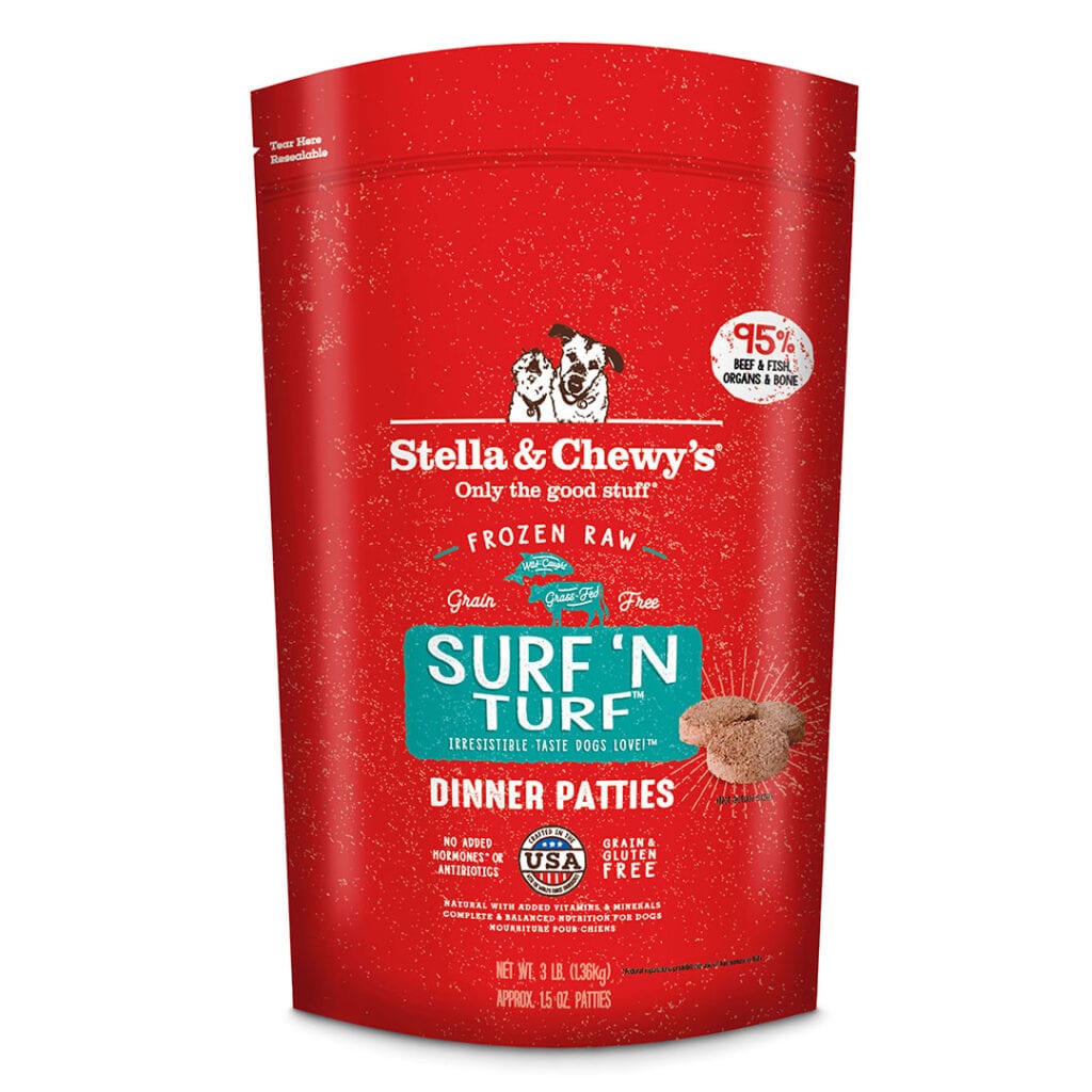 Stella & Chewy's - Surf 'N Turf Frozen Raw Dinner Patties (For Dogs) - Frozen Product | Pet store Toronto