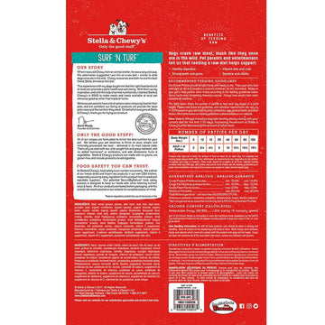 Stella & Chewy's - Surf 'N Turf Frozen Raw Dinner Patties (For Dogs) - Frozen Product | pet shop near me Toronto