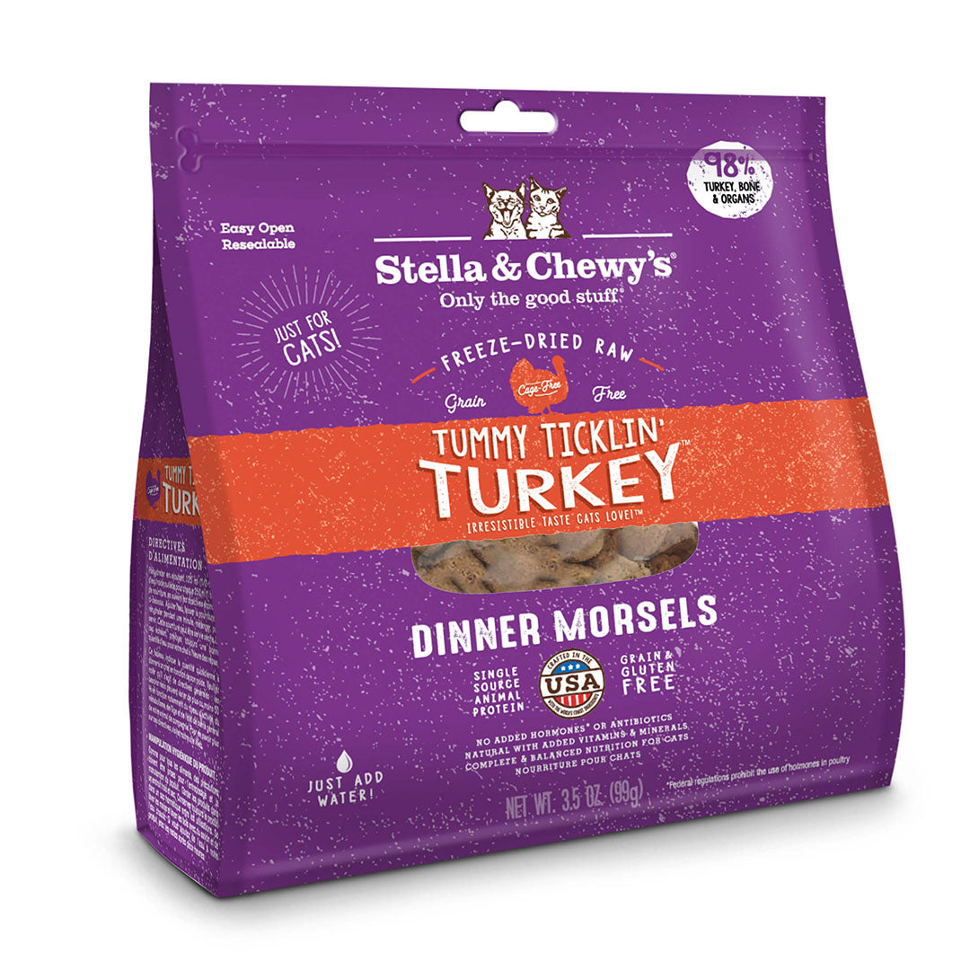 Stella & Chewy's - Tummy Ticklin' Turkey Dinner Morsels Freeze-Dried Raw (Cat Food)