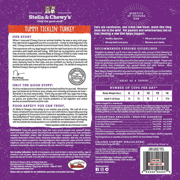 Stella & Chewy's - Tummy Ticklin' Turkey Dinner Morsels Freeze-Dried Raw (Cat Food)