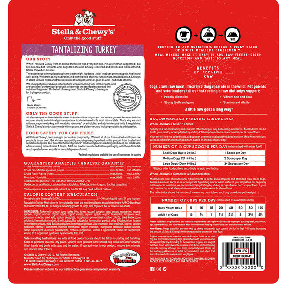 Stella & Chewy's - Tantalizing Turkey Meal Mixers (Adult) - ARMOR THE POOCH